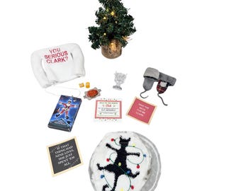 Christmas Vacation Elf Kit Miniature Moose Mug, Camper & Griswold Props Lampoon Elf