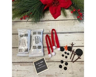 Elf Snowman Activity Kit - Modeling Dough Christmas Fun- classroom handout - do you wanna build a snowman