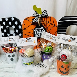 Halloween hand out trick or treat handouts kids halloween treats halloween bucket boo bag monster bucket Kids mini bucket Halloween Party