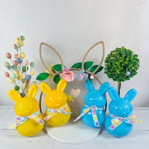 8&quot; prefilled Easter bunny container Easter Activities Easter Basket Filler Easter Bunny Gift Prefilled Easter Goodies Small Easter Container