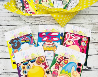 Easter Basket Filler add on easter sticker activity DIY Easter craft easter accessory kids easter fun Easter Activity Classroom gift handout