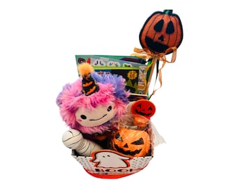 READY TO SHIP** Pre-filled Halloween Boo Basket: 12-Piece Monster Toy Gift Set