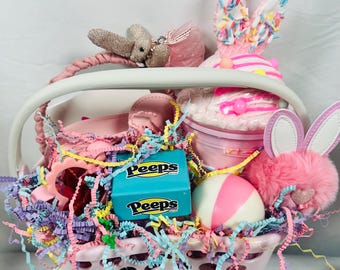 Prefilled Easter Basket for Girls: Pink Purse, Bunny Headband