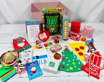 Christmas elf activity kits 24 nights of props and activities: Elf props