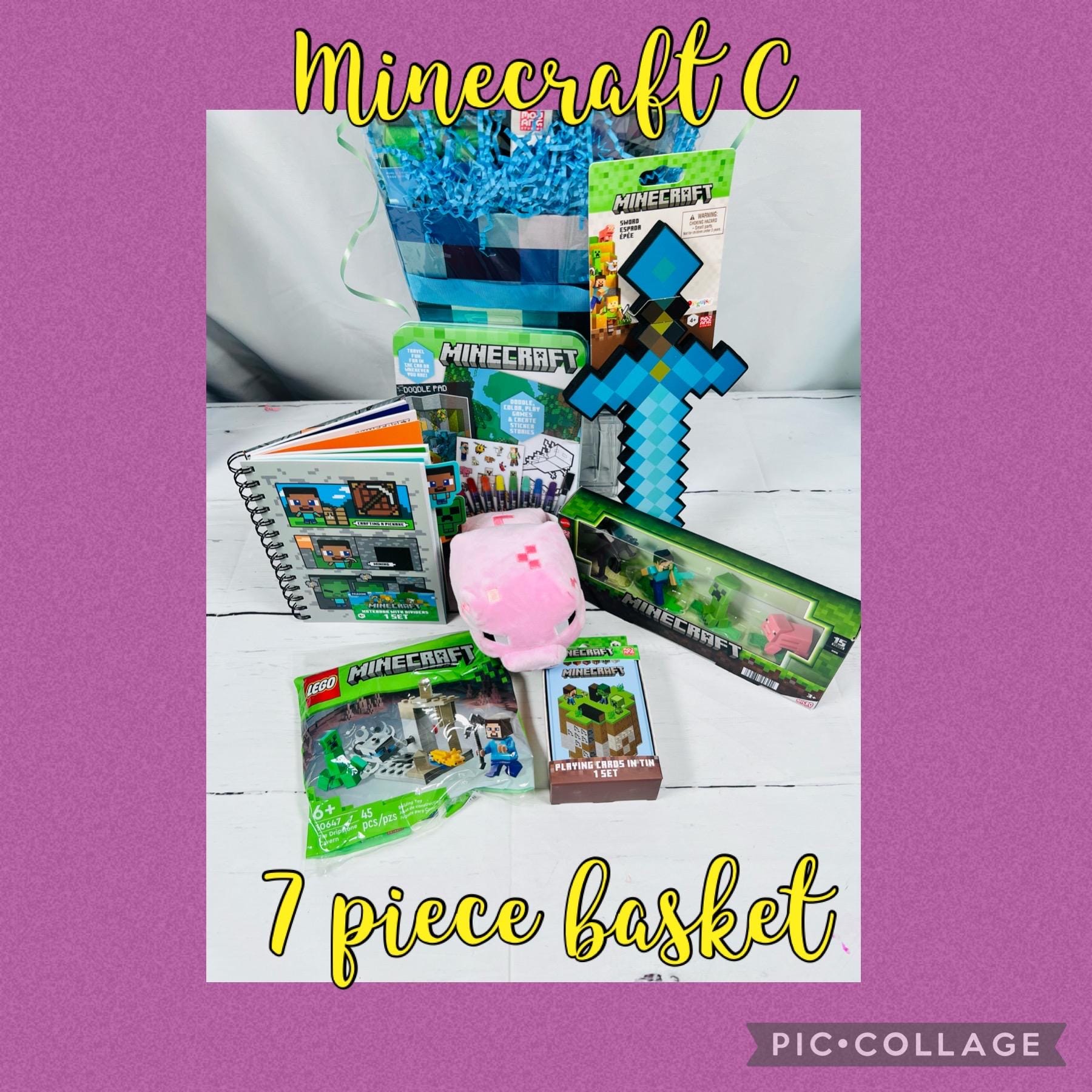 Minecraft Themed Easter Baskets | Prefilled Easter Basket | Deluxe ...