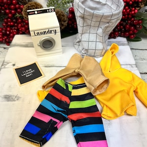 クリスマスエルフ人形キット - 洗濯日 - 毎晩のエルフアクティビティキット