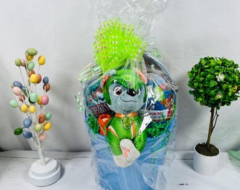 Paw Patrol Gift Basket: 10-Piece Prefilled Kids Birthday Easter Basket