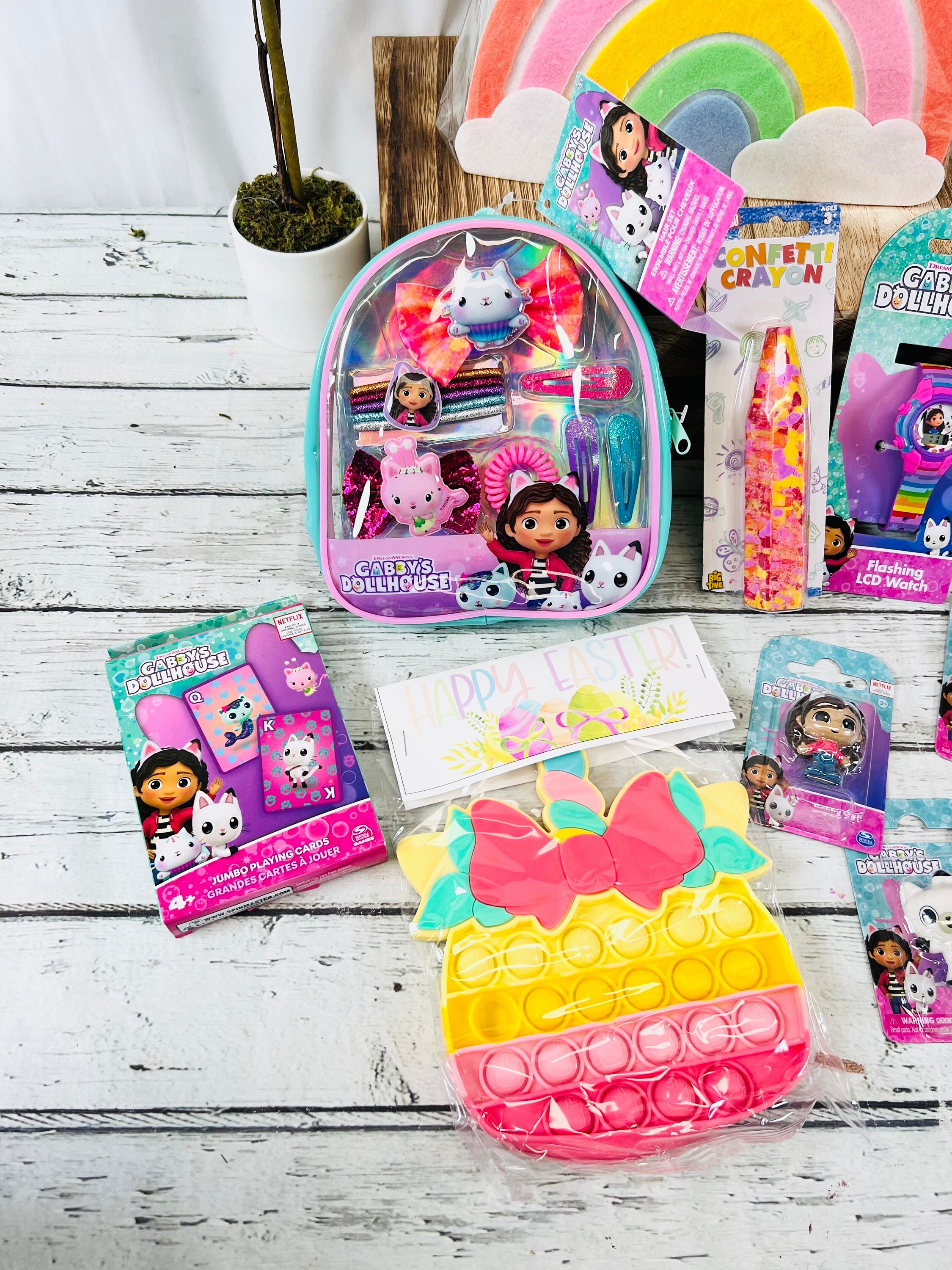 Prefilled Themed Gabby's Dollhouse Easter Basket for Kids Kids Prefilled Gift Basket Easter