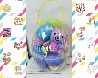 18 piece personalized prefilled Easter eggs for kids Easter toys for kids Easter basket filler Easter craft
