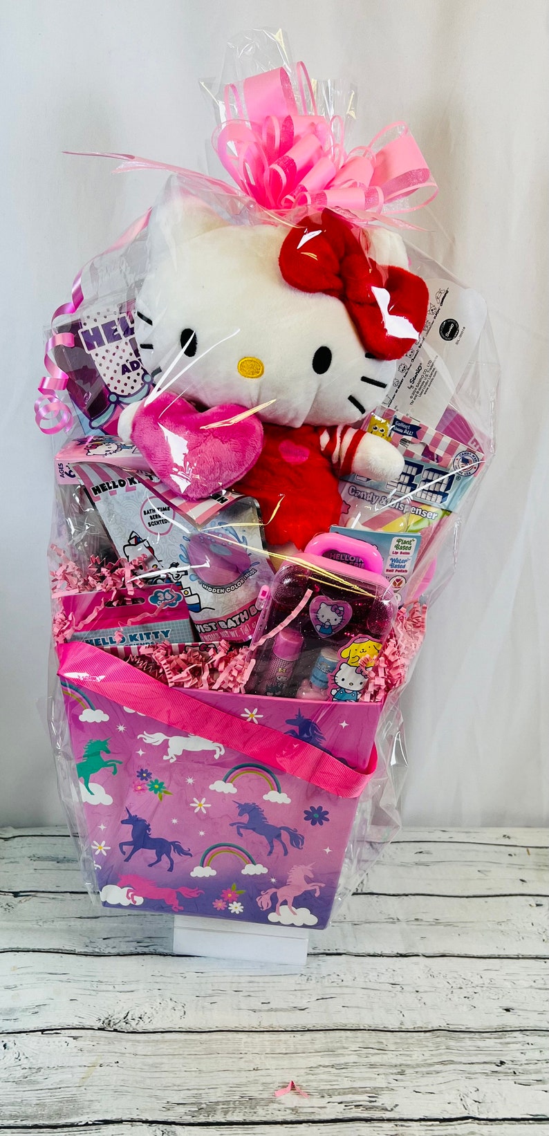 14 Piece Prefilled Hello Kitty Themed Easter Basket Girls Easter Basket