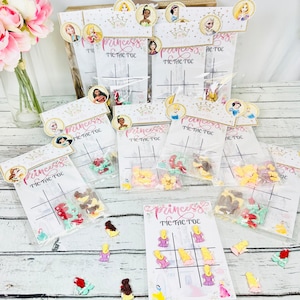Princess girls TIC TAC TOE party favors girls party handouts princess party favor birthday party favor princess party activity