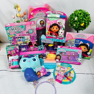 13 piece Gabbys dollhouse Easter Basket gift basket for girls birthday gift | Prefilled themed gift basket for girls | stuffed easter basket