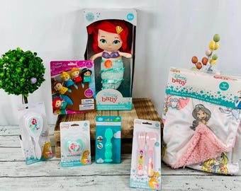 Baby princess gift basket for toddlers baby princess gift Easter gift basket for little kids gift basket princess gift Easter basket