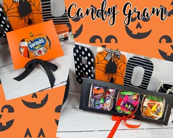 Halloween Candy Gram, Halloween Boo Box, Trick or Treat Gift Box, Halloween Candy Gift, Halloween Party Favor, Spooky Gift Box for Kids