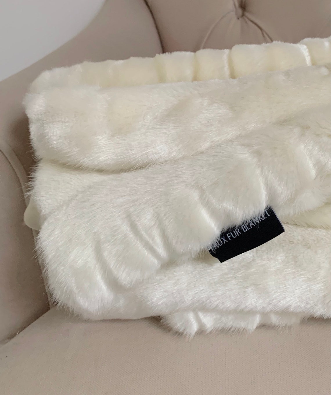 Cream Faux Fur Throw Cream Artic Throw Blanket Throw Bed & Etsy UK