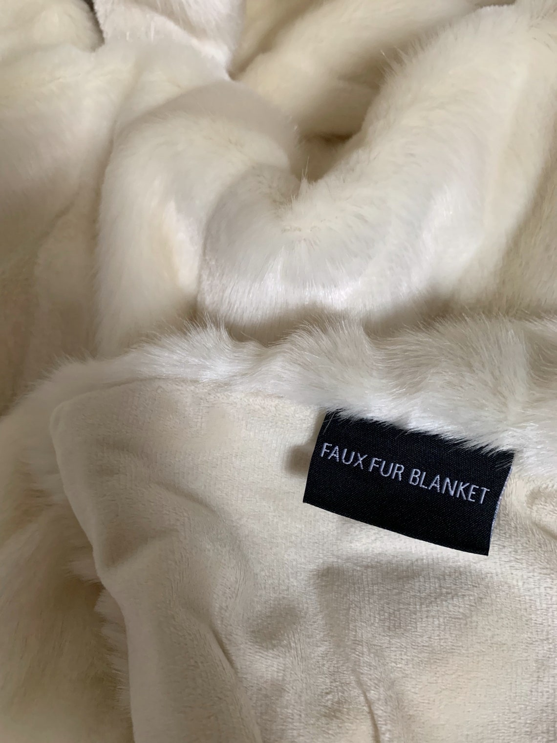 Cream Faux Fur Throw Cream Artic Throw Blanket Throw Bed & Etsy UK