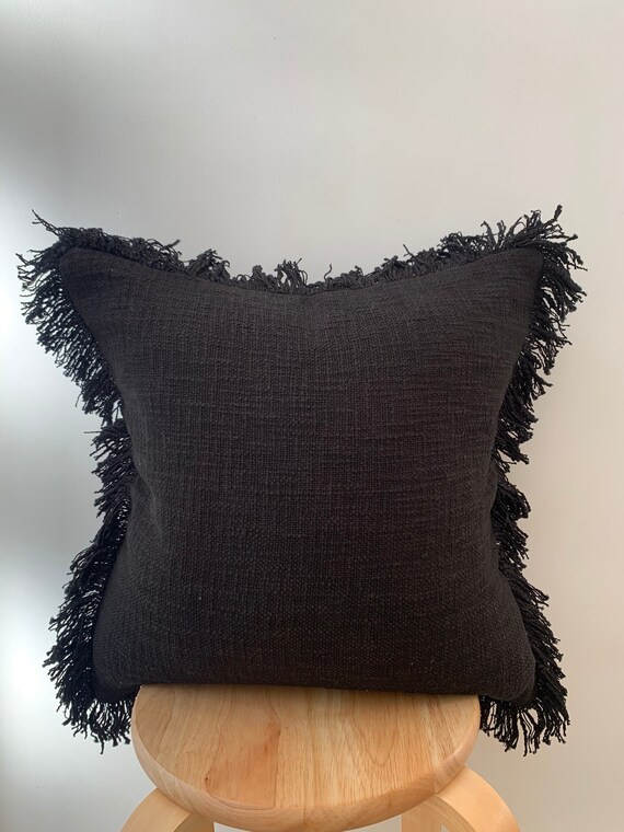 Black tassel cushion sales