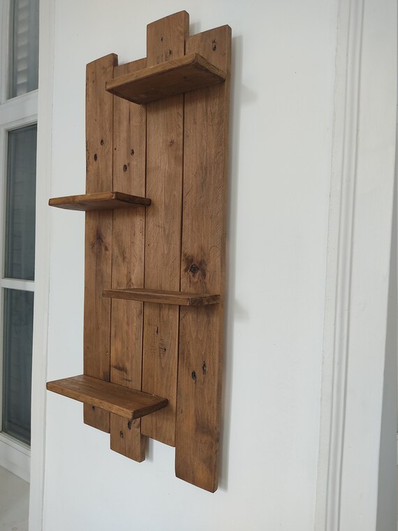 Handmade Recycled Pallet Wood Wall Shelf Board | Etsy