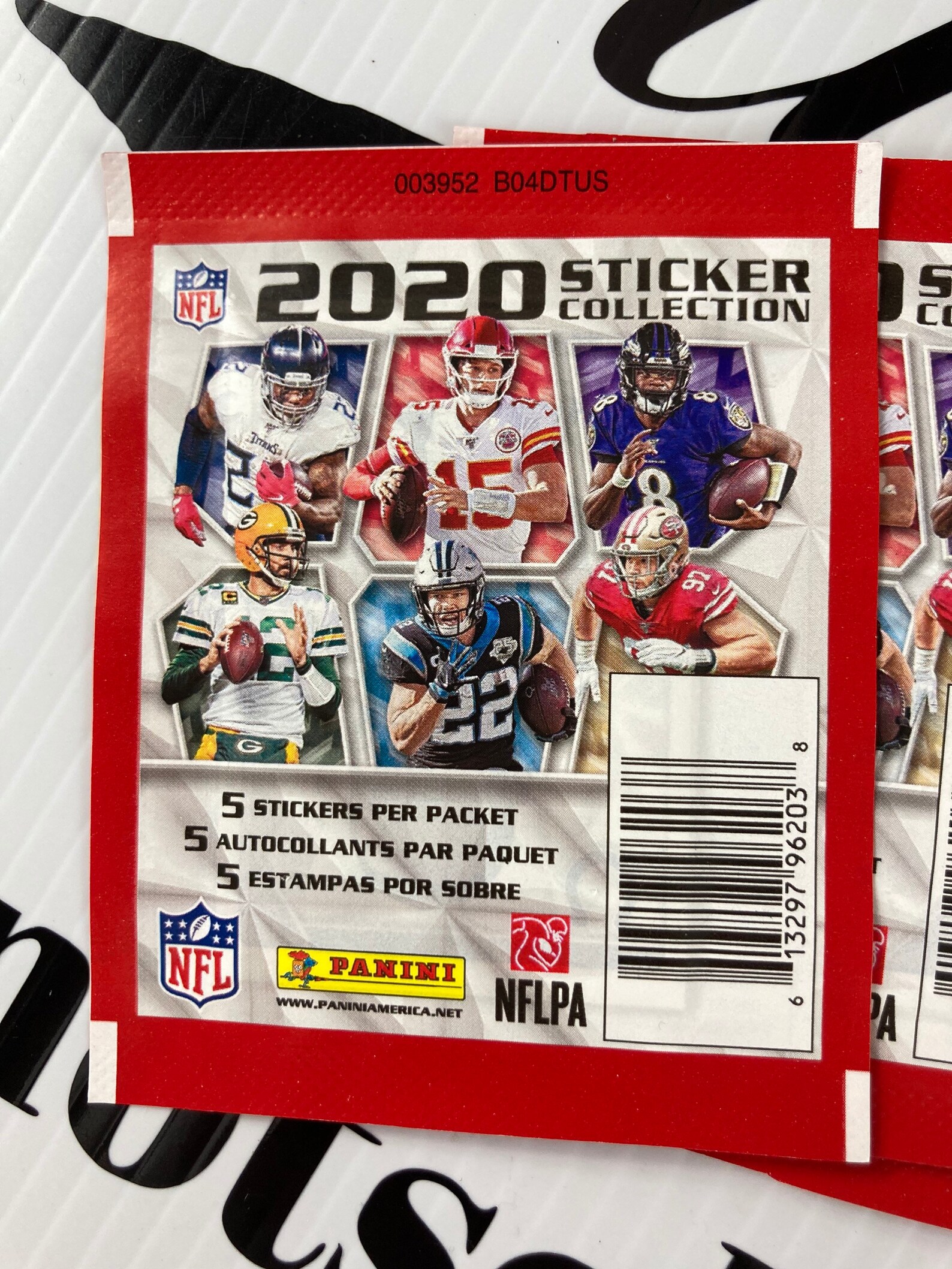 2020 PANINI NFL Football Stickers Collection 10 Pack Lot Etsy