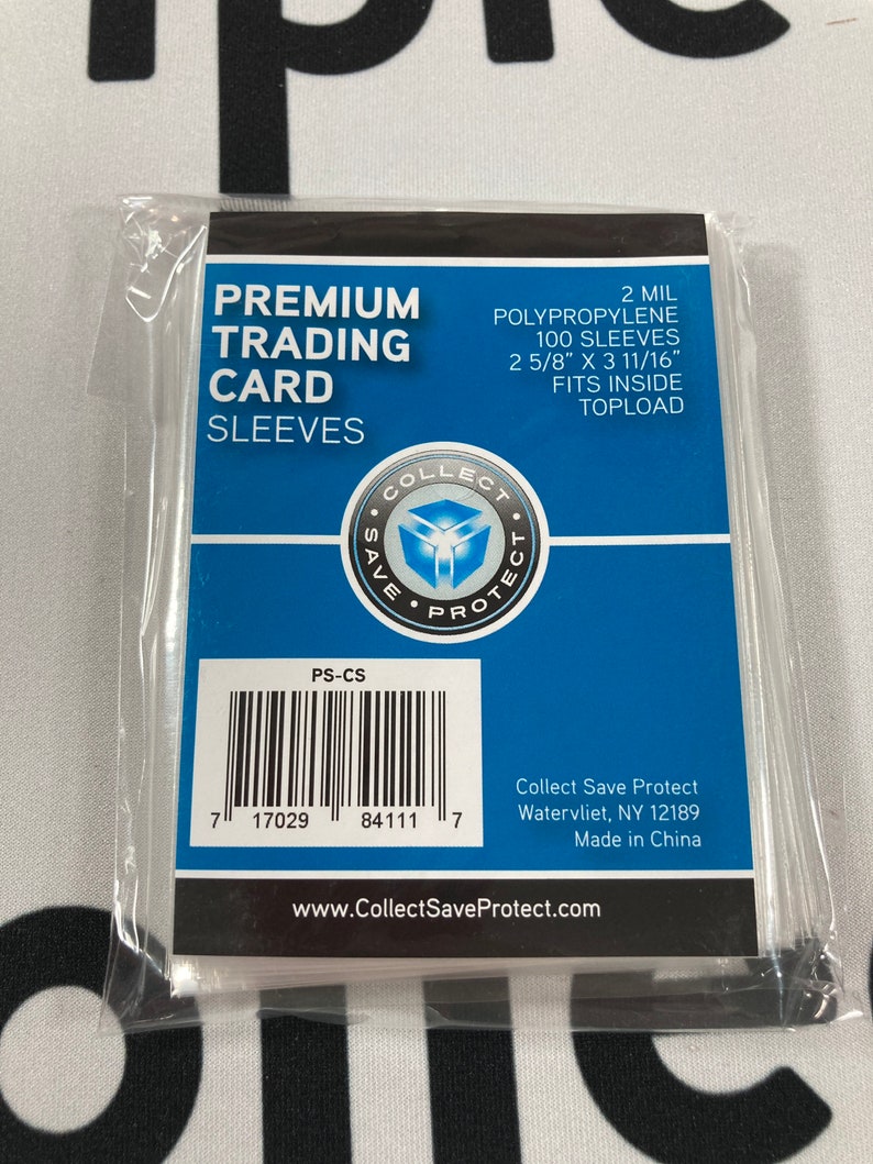 100 soft trading card thick penny sleeves Etsy