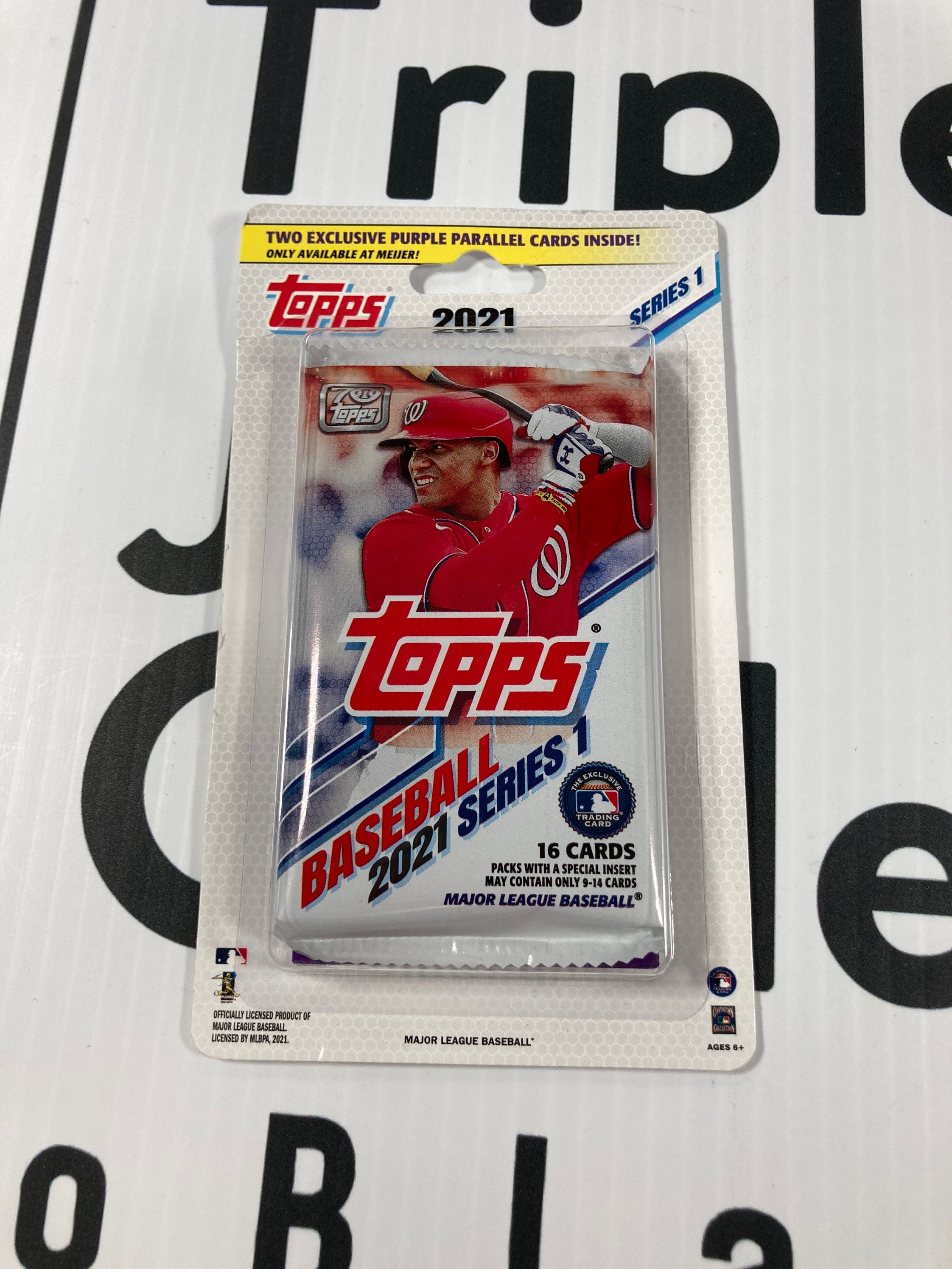 2021 topps series 1 baseball retail blister pack meijer purple etsy 2021 topps series 1