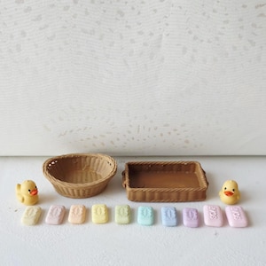 1:12 Scale Soap, Basket and Rubber Duckie Bundle