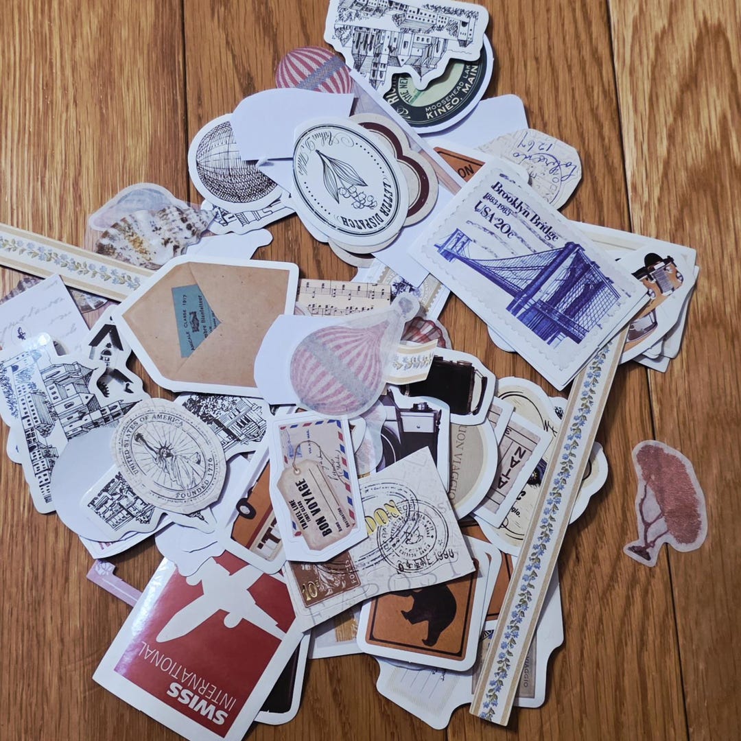 Scrapbook, Junk Journal Stickers - Etsy