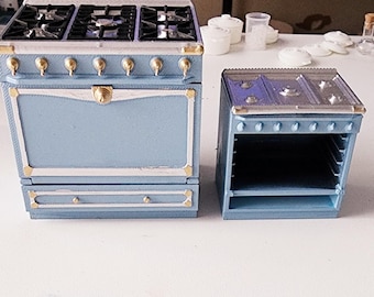 Le Cornue Inspired Stove & Hood 1:12 Scale
