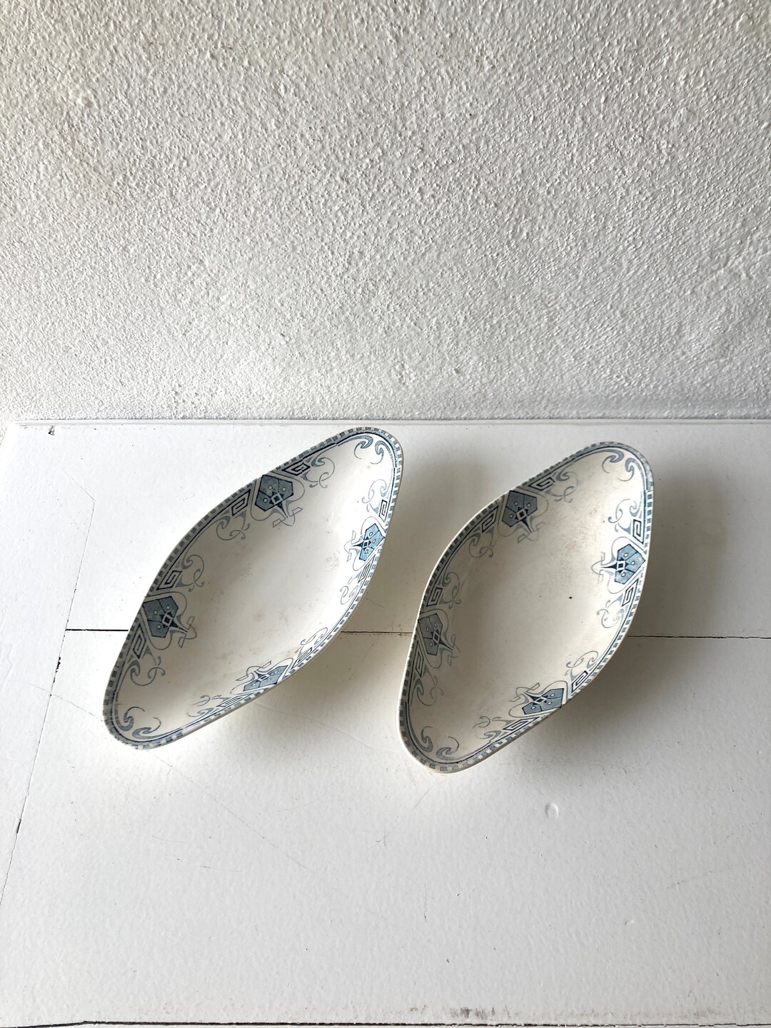 Antique French Ravi Dishes Sarreguemines Germaine Side Dishes Etsy