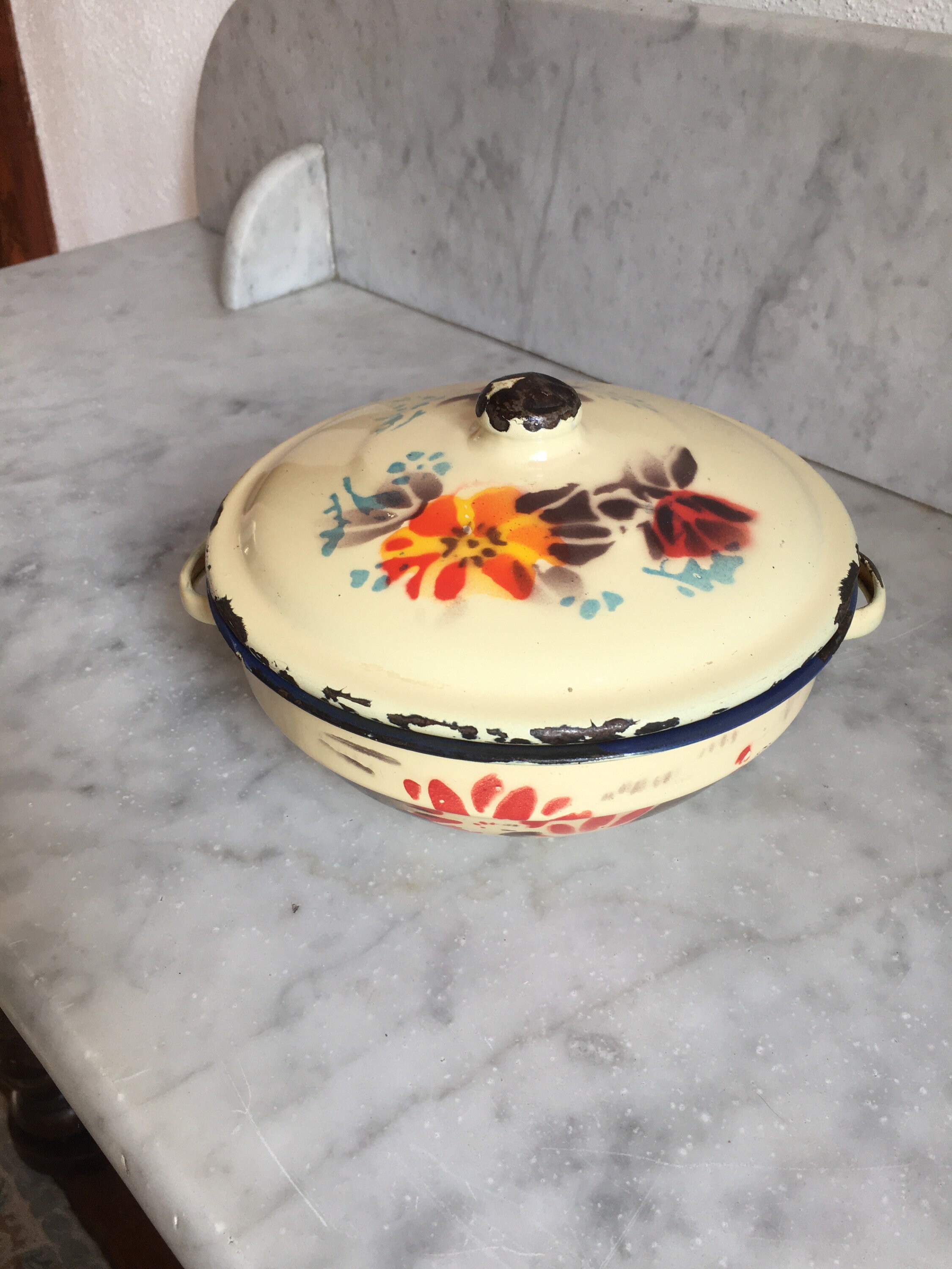 Casserole en Émail Vintage 1 Litre