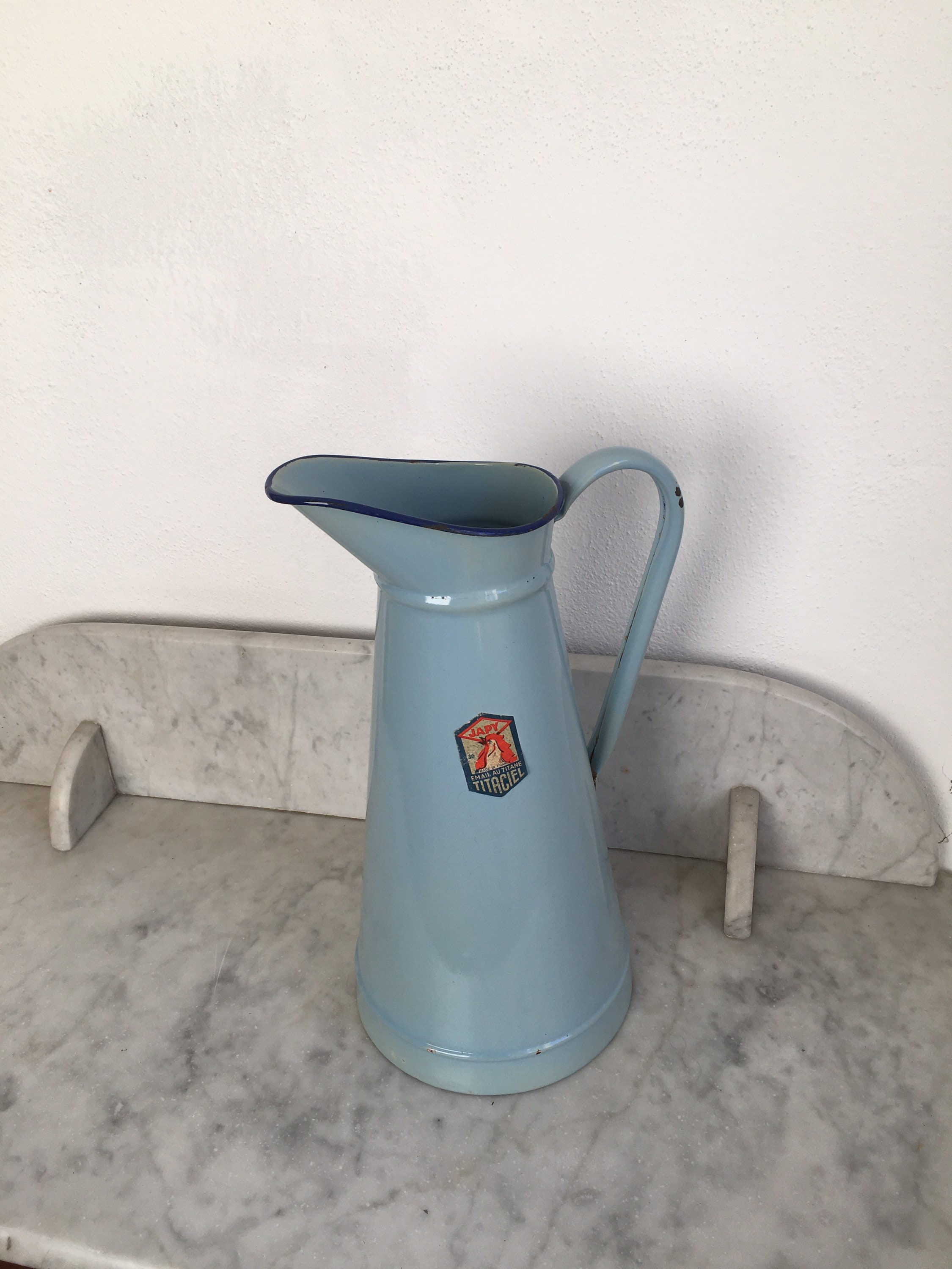 Pichet/Pichet en Émail Vintage Japy