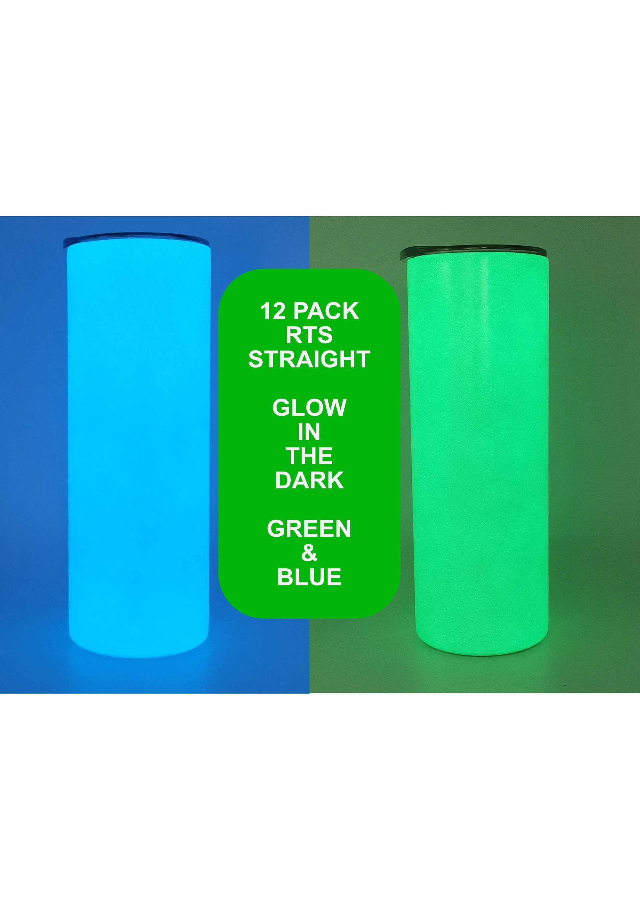 Glow in the dark 20oz Sublimation Tumblers - 12 pack