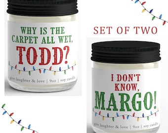Todd and Margo Set of 2 | Christmas Vacation movie | Soy Candle