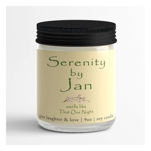 Serenity by Jan... Smells Like That One Night ...Soy Candle | The Office