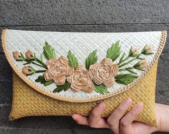 Stroh Clutch oder Clutch für verschiedene Veranstaltungen, gewebte Geldbörse, Umschlag Geldbörse, Geburtstagsgeschenk, Geschenk für sie, Valentinstag Geschenke Ideen, Hochzeitsgeschenk