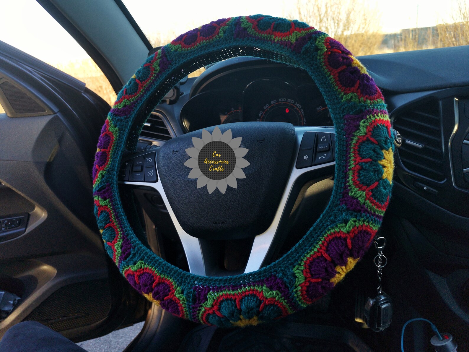 Flower steering wheel cover Best car accessories Car Etsy
