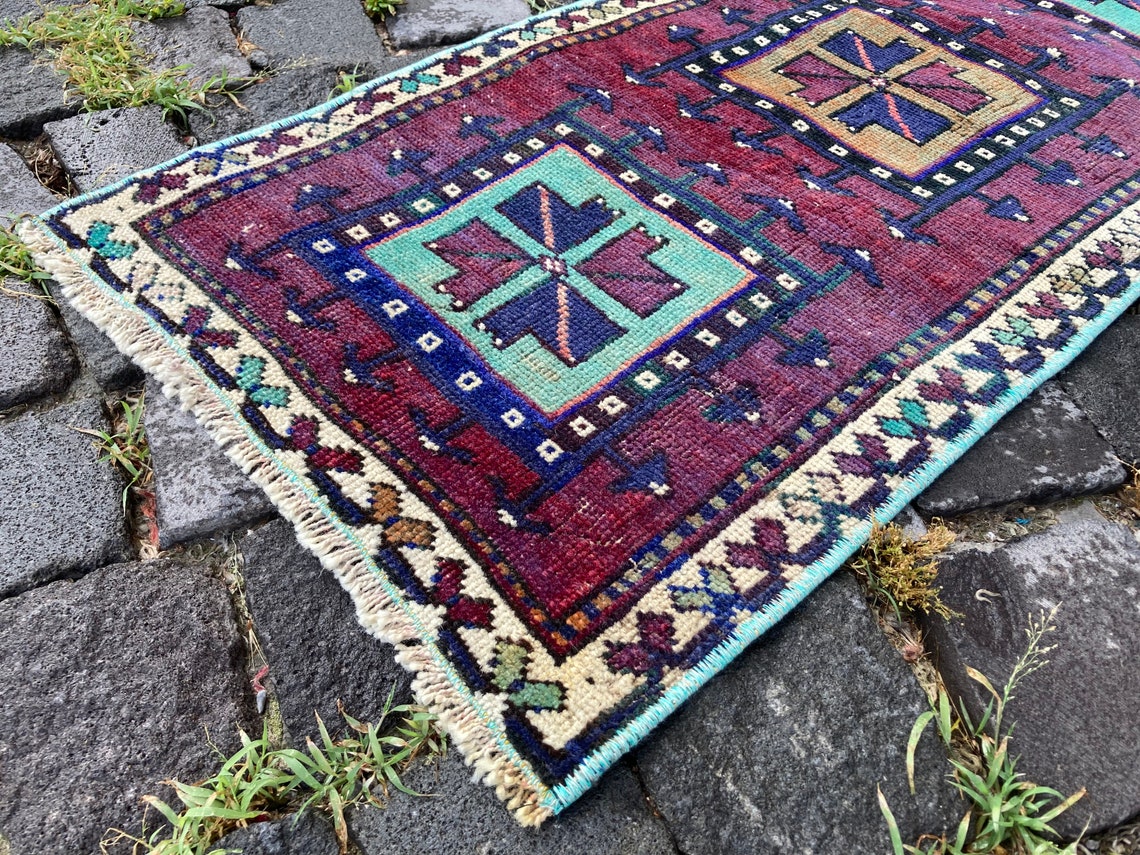 Bath Rugs Boho Decor Doormats Vintage Rug Handmade Rug Etsy