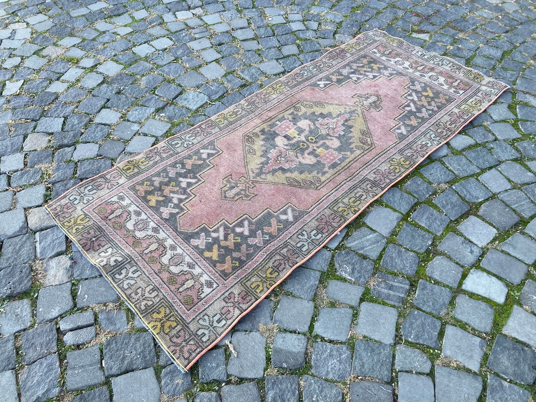 Wool Ethnic Runner Turkish Home Decor Rug, Anatolian Pastel Nomadic ...