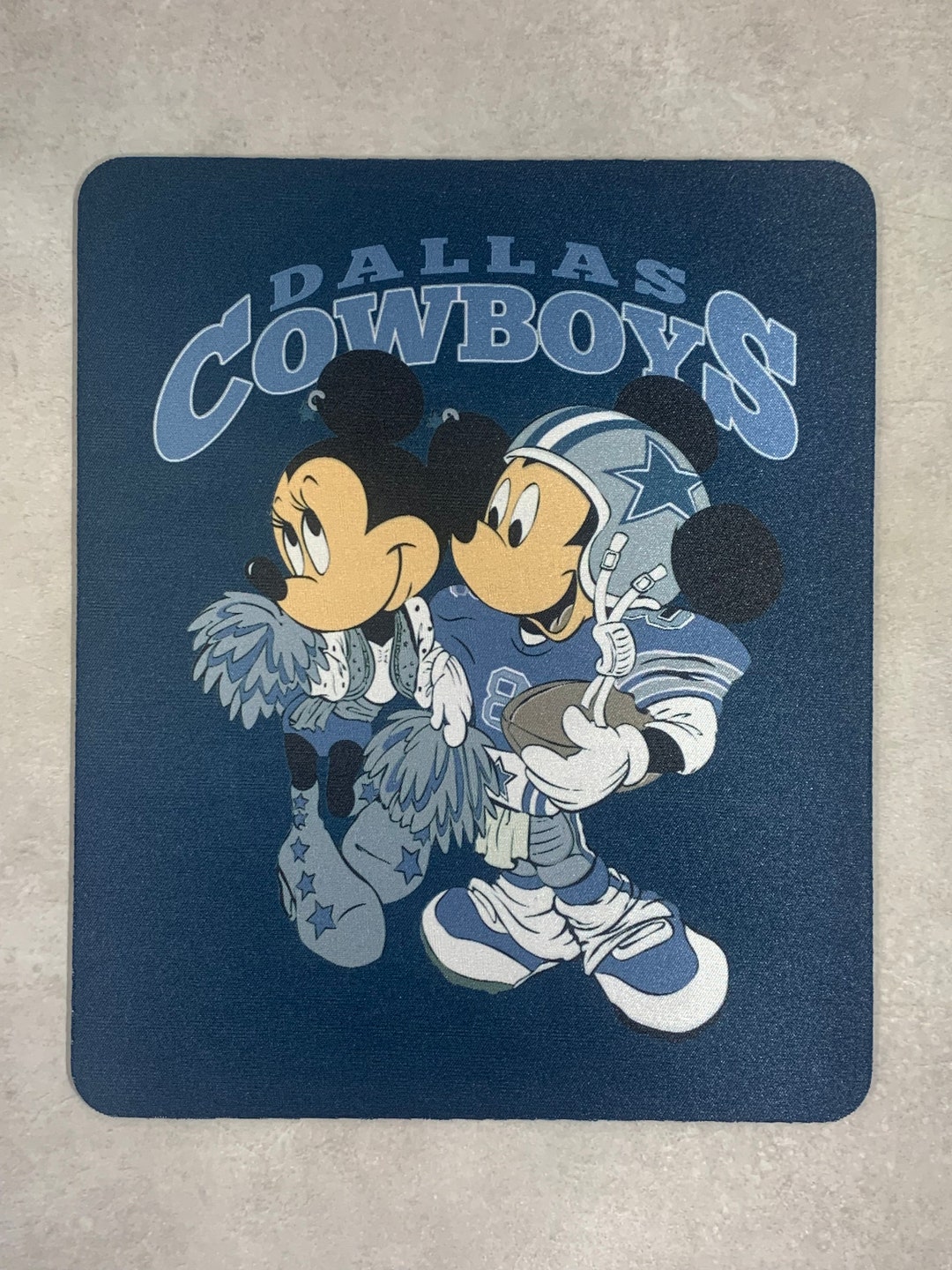 Mickey and Minnie Dallas Cowboys Mouse Pad Disney Magic Etsy