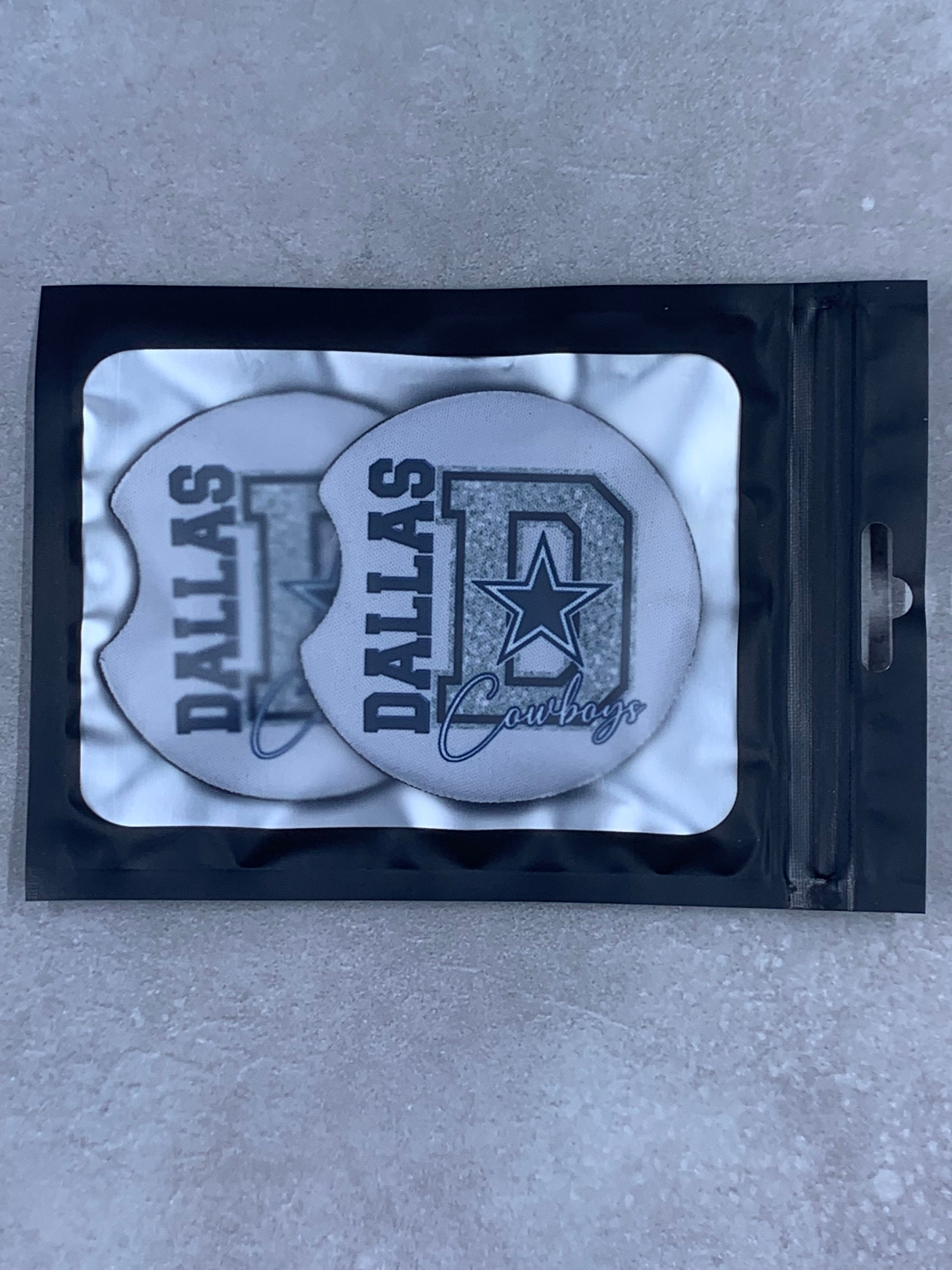 Dallas Cowboys Car Coasters Set of 2 Etsy