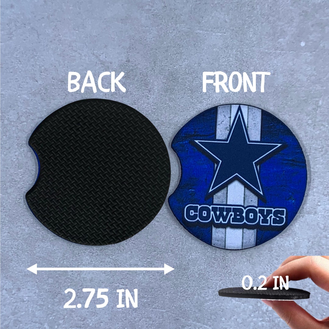 Dallas Cowboys Car Coasters Set of 2 Etsy