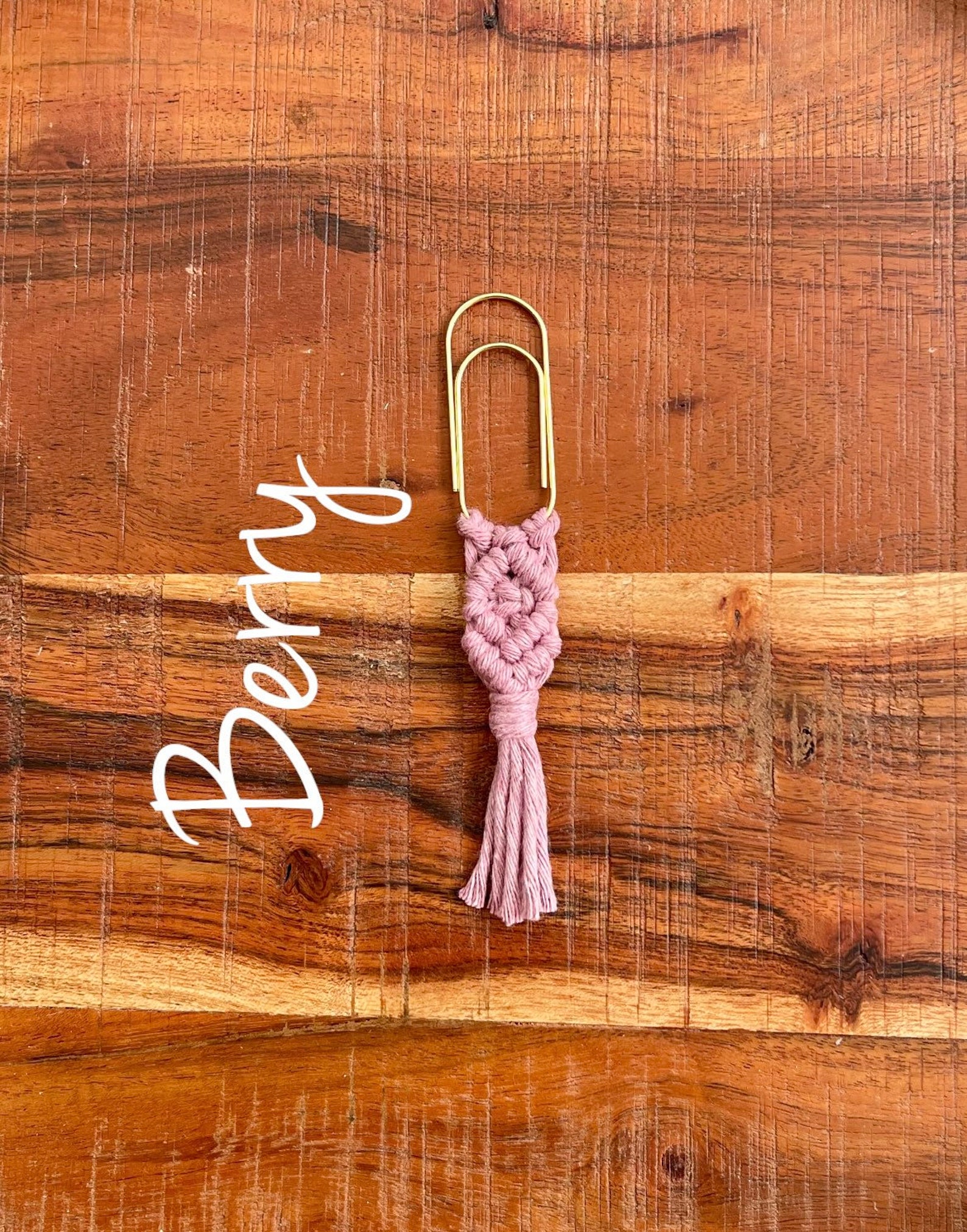 Macrame Bookmark // Macrame Paper Clip Bookmark // Macrame Etsy