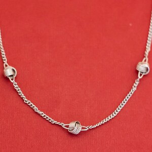 15 inch, Vintage Silver Tone Multi Rings Elegant Choker Necklace by Avon - F35