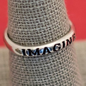 Wort vorstellen Ring Sterling Silber Avon Größe 7 - F5
