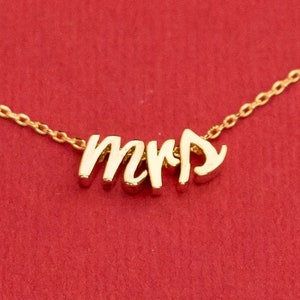 Vintage oro tono carta señora collar 18 pulgadas F20