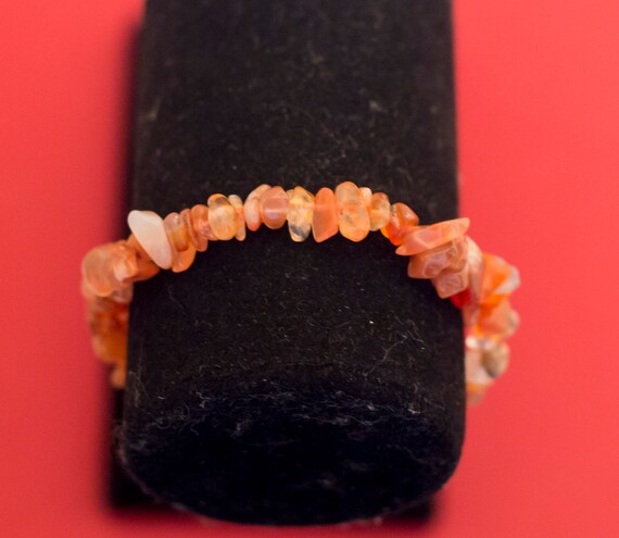 Bohemian Natural Rocks Beaded Bracelet Adjustable… - image 2