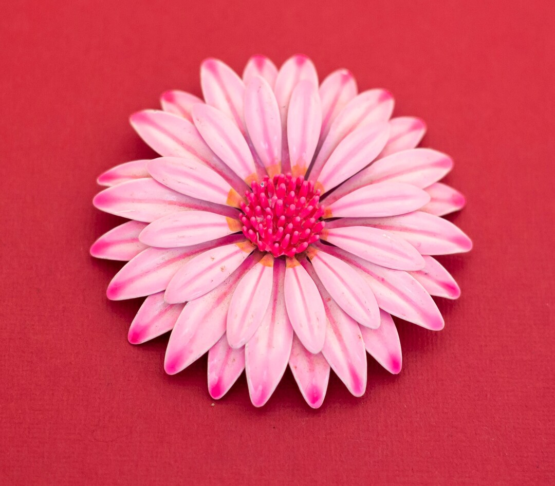 Silk Zinnia Flower Pin