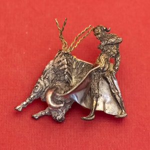 Vintage Sterling zilveren Matador embleem broche door Hecho En Mexico - F40