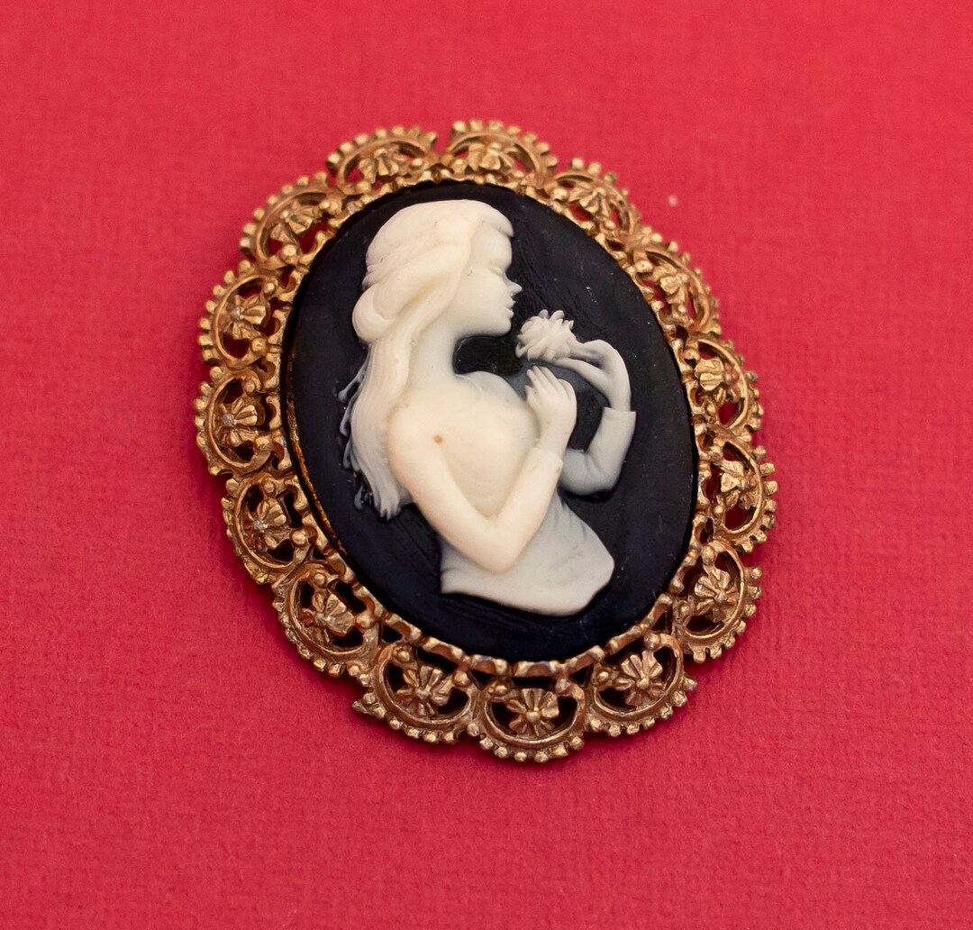 アクセサリー Antique Cameo Brooch Vintage Victorian Cameo Brooch - F27 - Etsy Canada