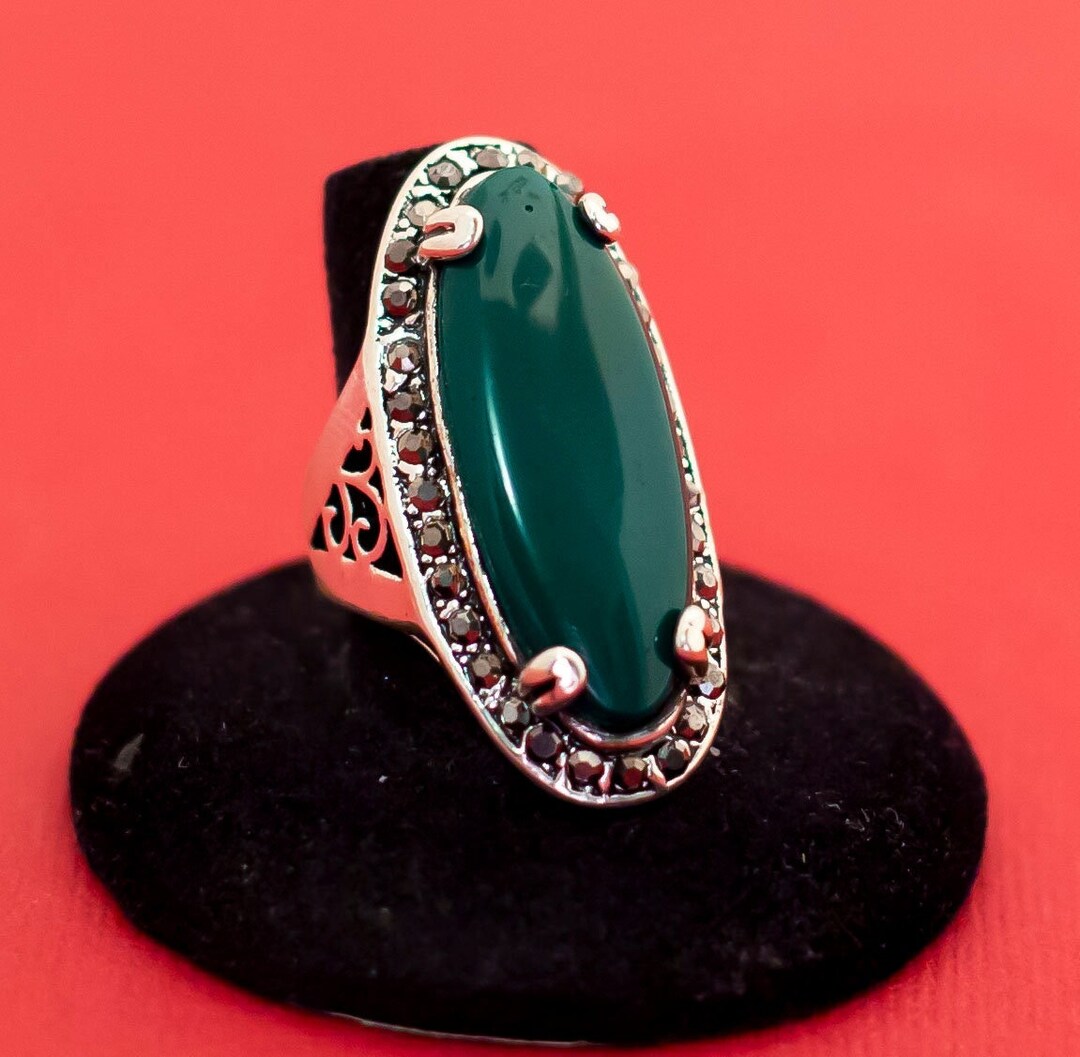 Vintage Elven Gem Silver Tone Ring Size 8 1/2, F27 - Etsy